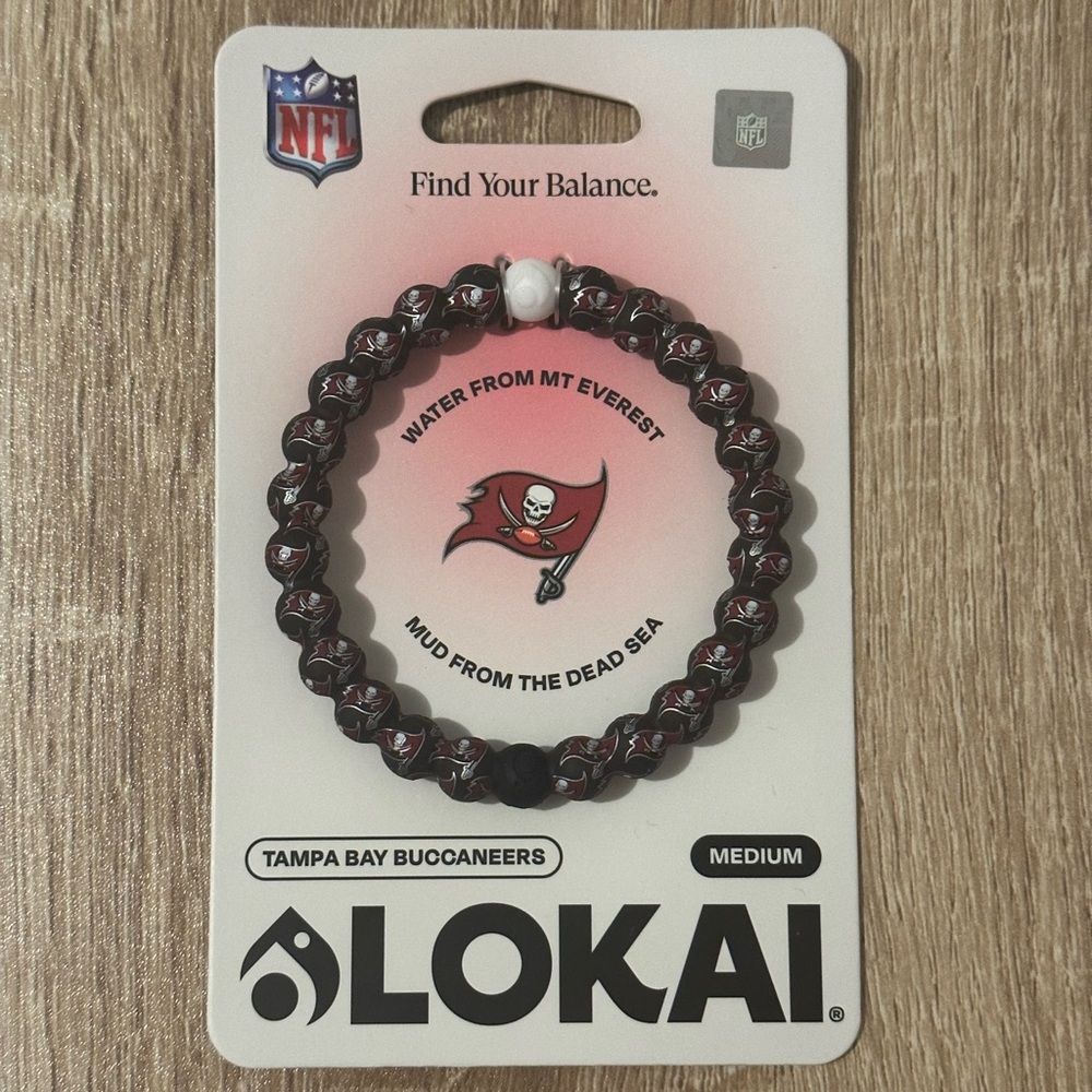Tampa Bay Buccaneers Lokai Bracelet Size Medium